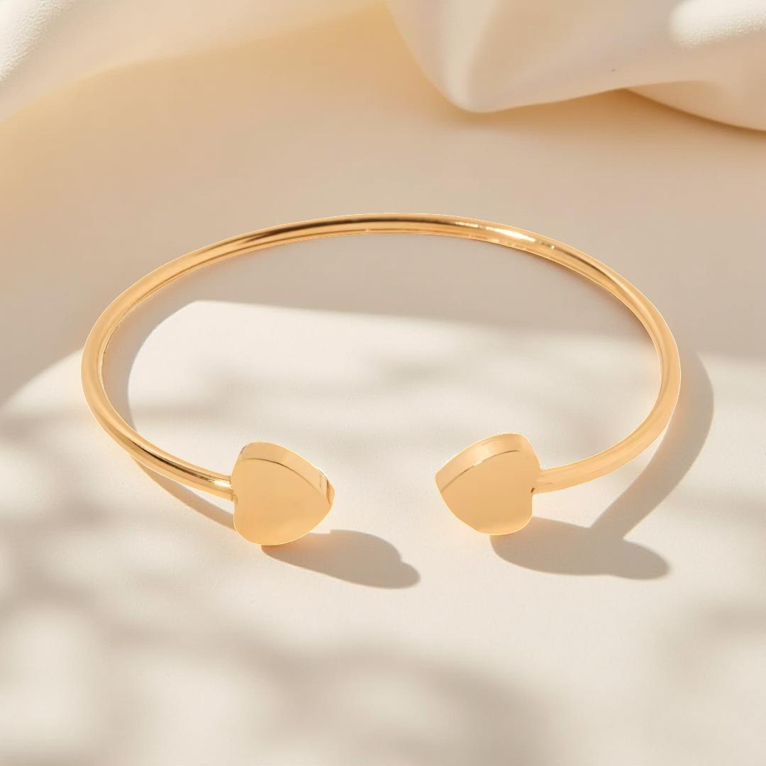 Twin Heart Bangle | سوار القلبين