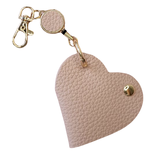 Pocket Heart Charm (Pink) | تعليقة قلب جيب - زهري