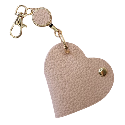 Pocket Heart Charm (Pink) | تعليقة قلب جيب - زهري