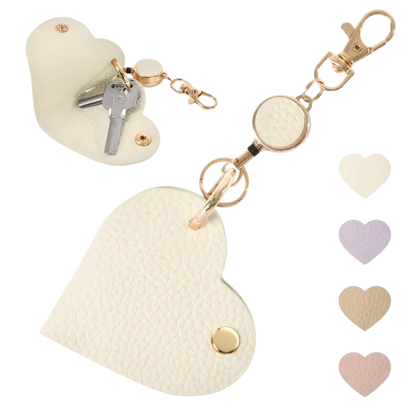 Pocket Heart Charm (White) | تعليقة قلب جيب - أبيض